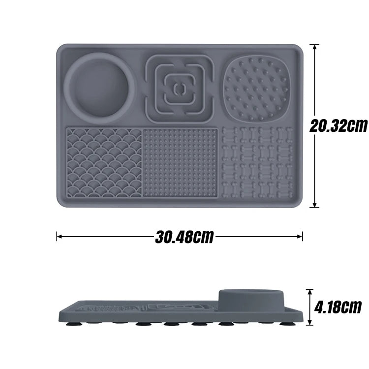 Silicone Dog Lick Mat with Suction