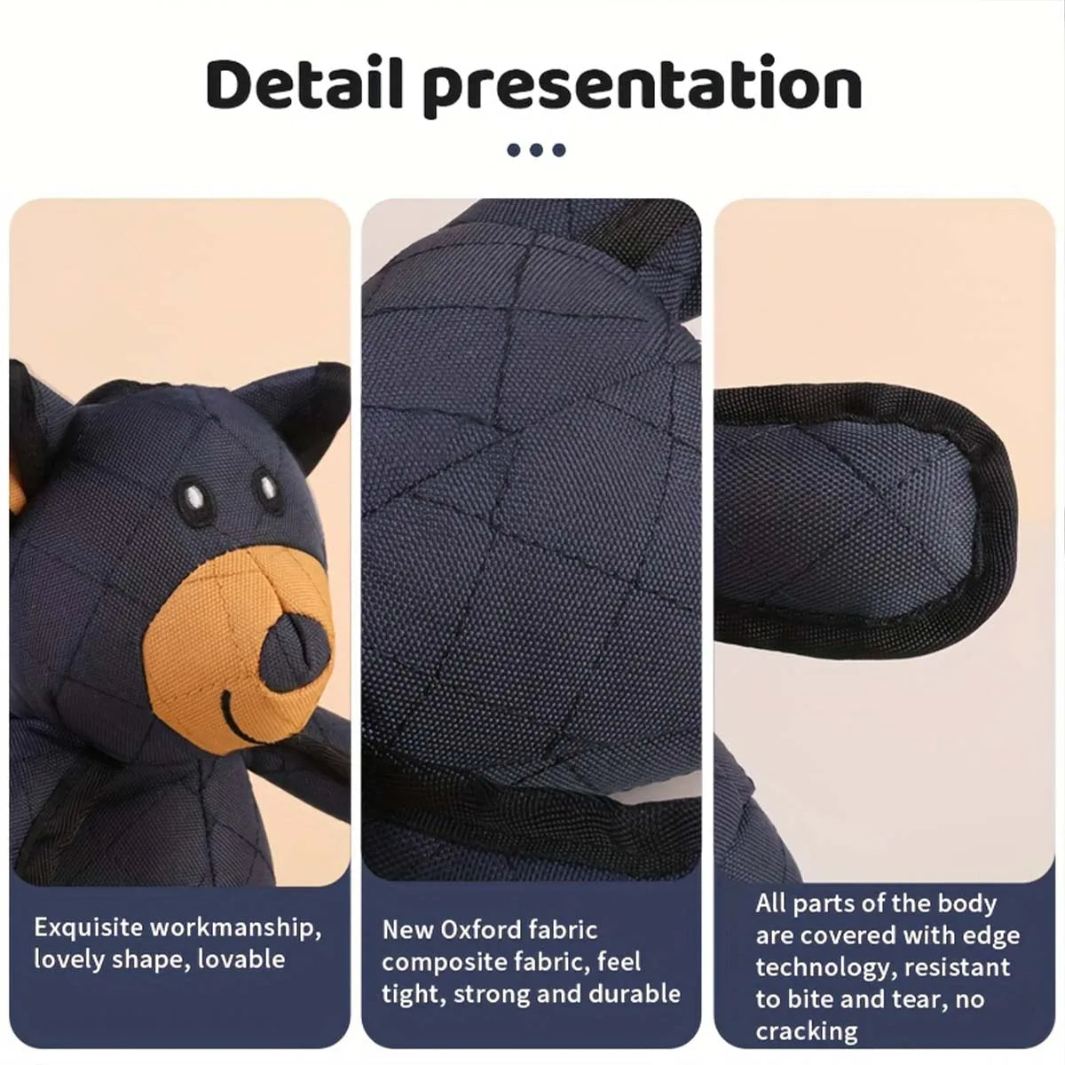 Indestructible & Interactive Bear Dog Toys For Heavy Chewers