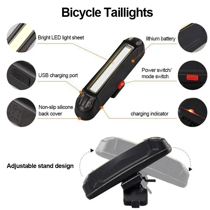 Bicycle Front Rear Light