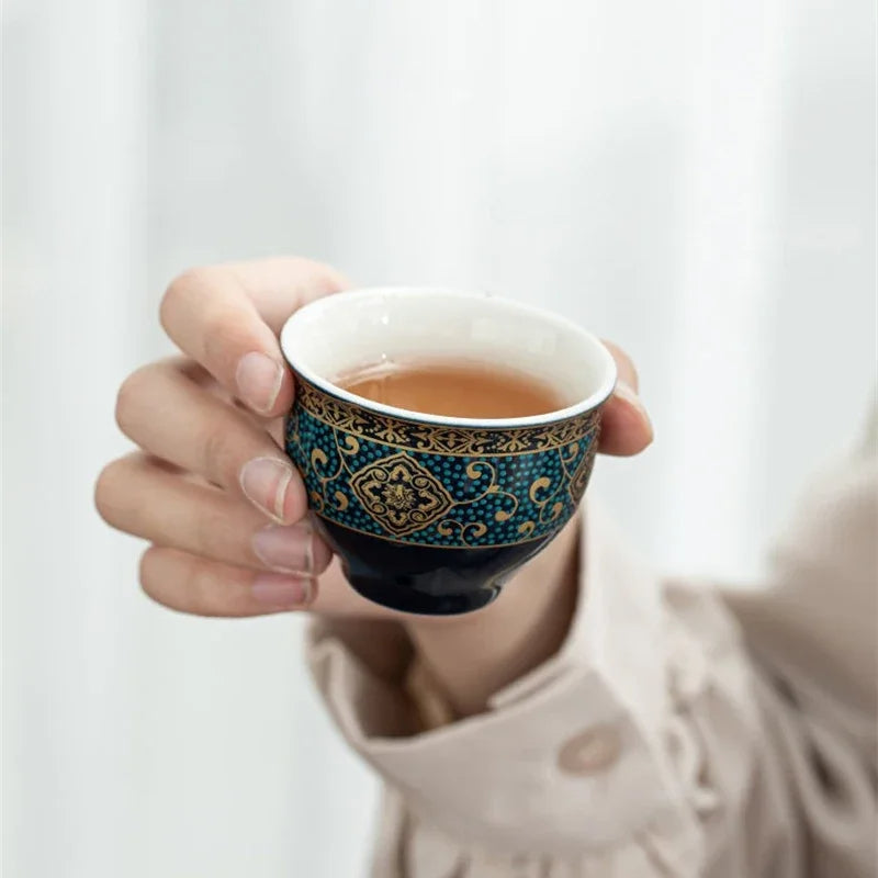 Ceramic Japanese Rotating Tea pot Premium set