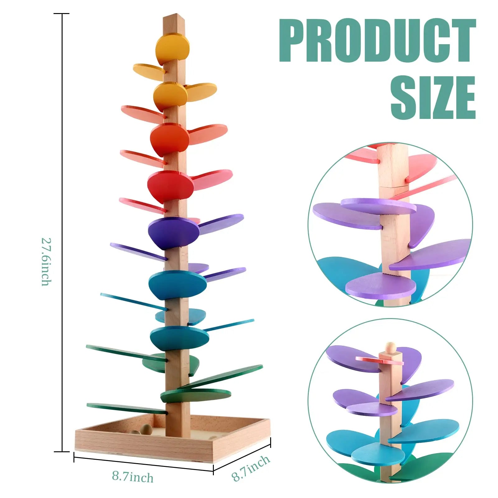 Rainbow Sound Tower for Sensory Play and Interaction
