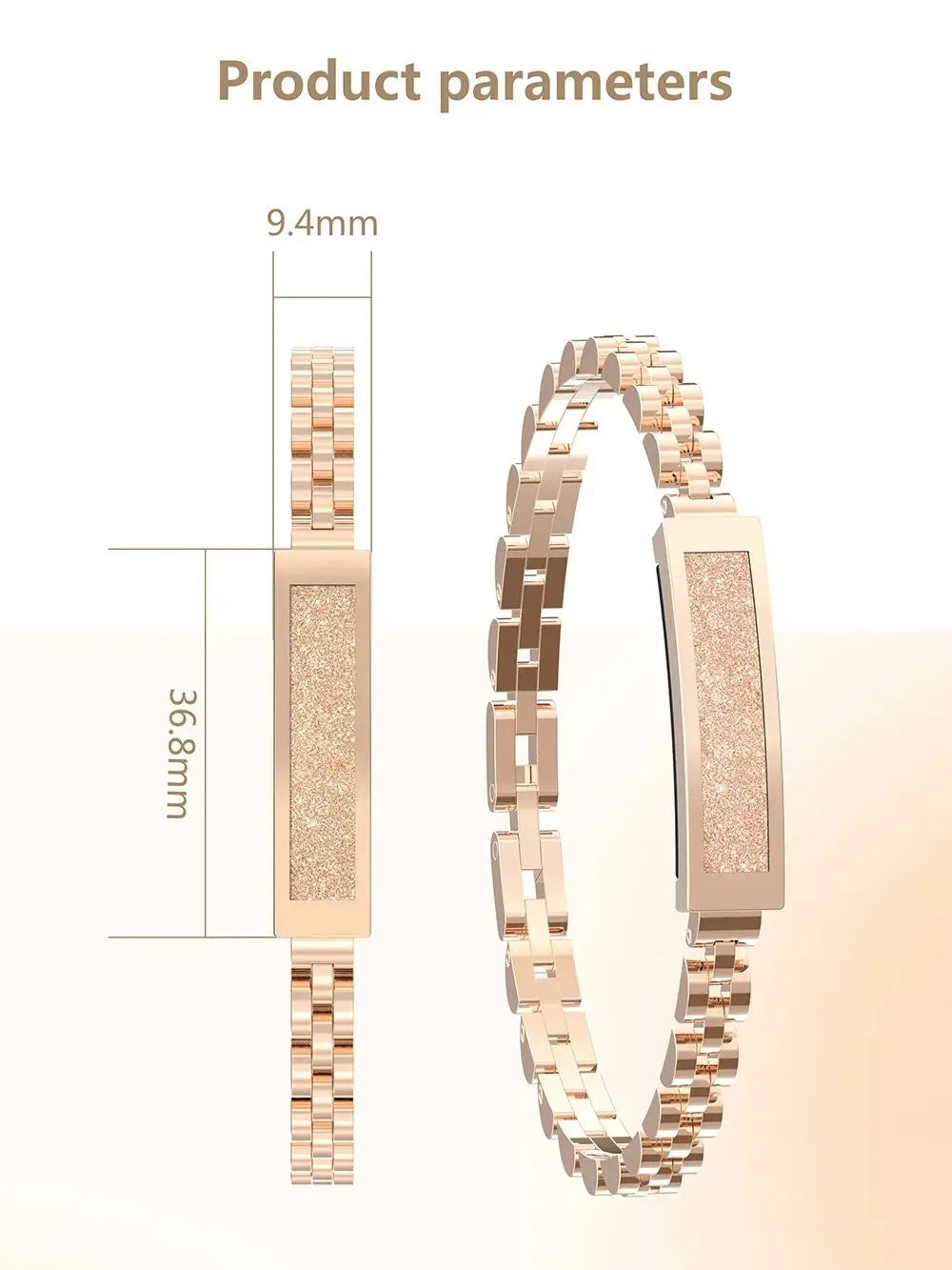 Smart Chain Bracelet for Women – Bluetooth Fitness Tracker with Heart Rate, Blood Oxygen, Sleep Monitor, Multi-Sport Modes & App Sync