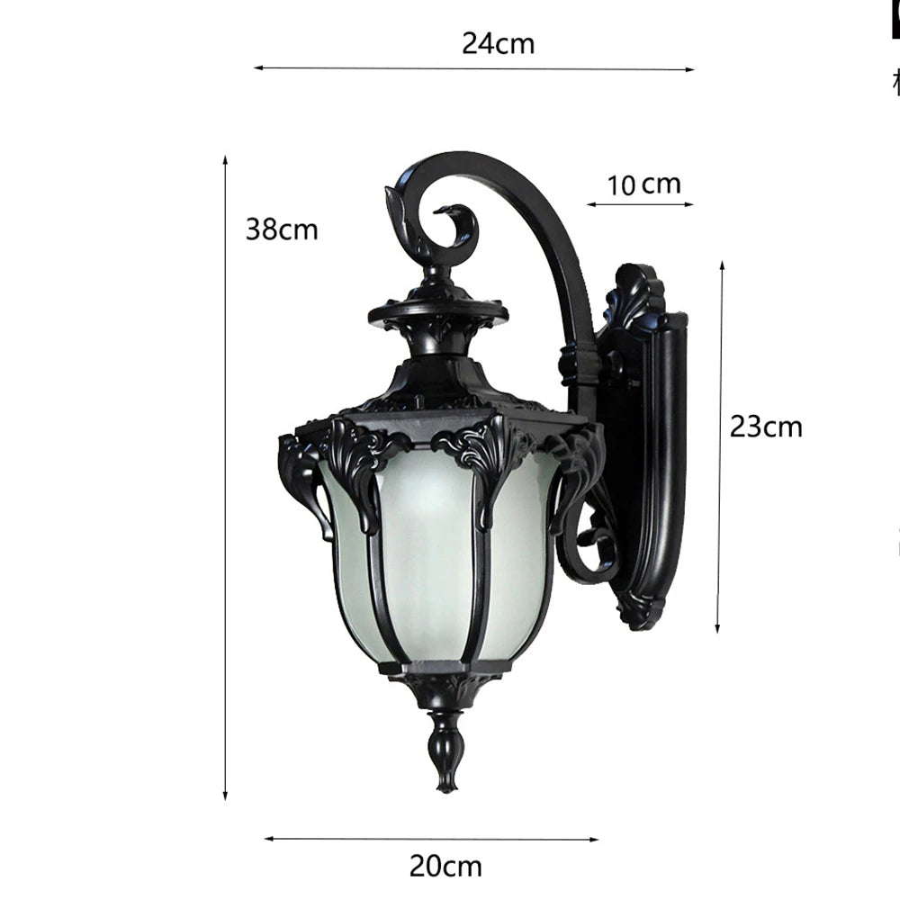 Victorian Outdoor Wall Light | Cast Iron Lantern Design