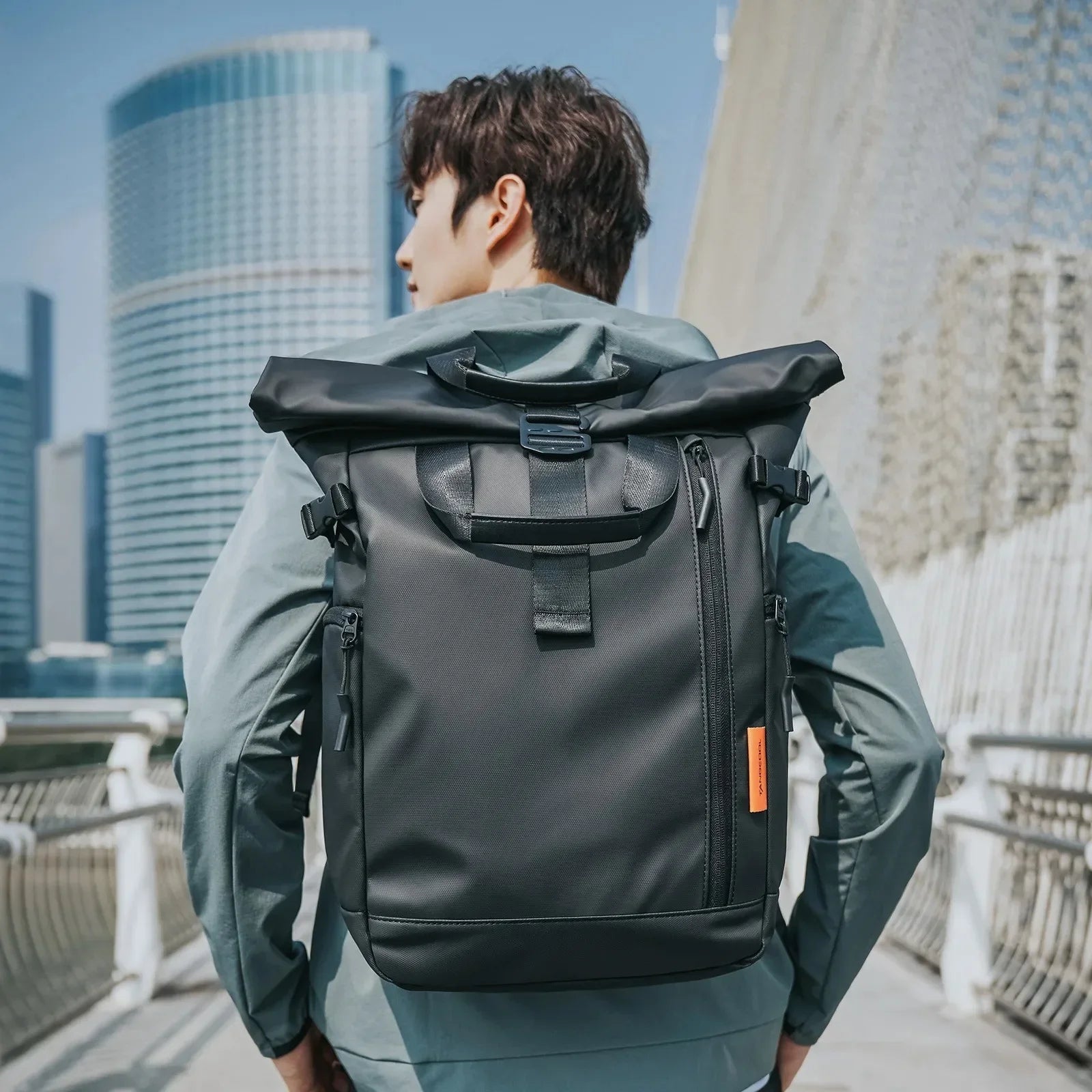 Men Waterproof Travel Bag - Business Computer Backpack