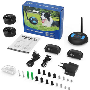 2-In-1 Electric Pet Wireless Fence And Training Collar System