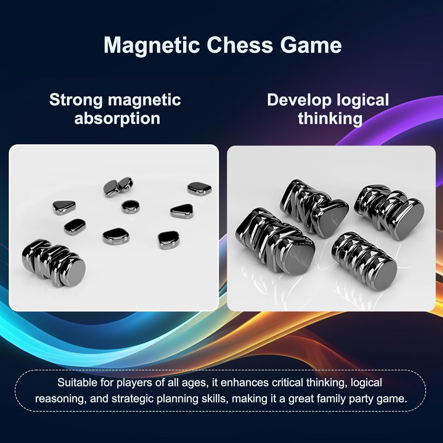 Magnetic Strategy Board Game Family Fun Focus