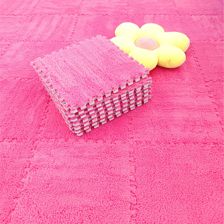 Modern Tiles and Carpet Plush Cut Composite Non-Slip Carpet Tiles