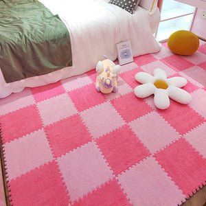 Modern Tiles and Carpet Plush Cut Composite Non-Slip Carpet Tiles