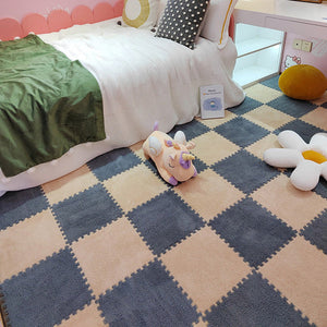 Modern Tiles and Carpet Plush Cut Composite Non-Slip Carpet Tiles