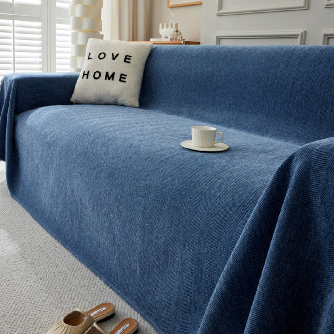 Durable Pet Friendly Herringbone Sofa Cover - Modern, Stylish & Durable Sofa Protection