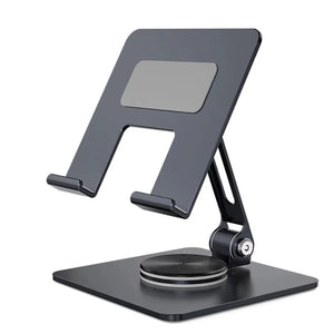 Universal 360° Phone Stand – Aluminum Alloy Desktop Holder with Charging Access & Anti-Slip Base