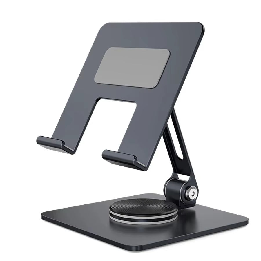 Universal 360° Phone Stand – Aluminum Alloy Desktop Holder with Charging Access & Anti-Slip Base