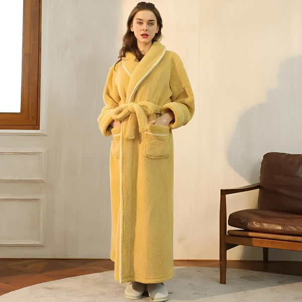 VeluLuxe – Elegant Flannel Bathrobe with Ultimate Comfort