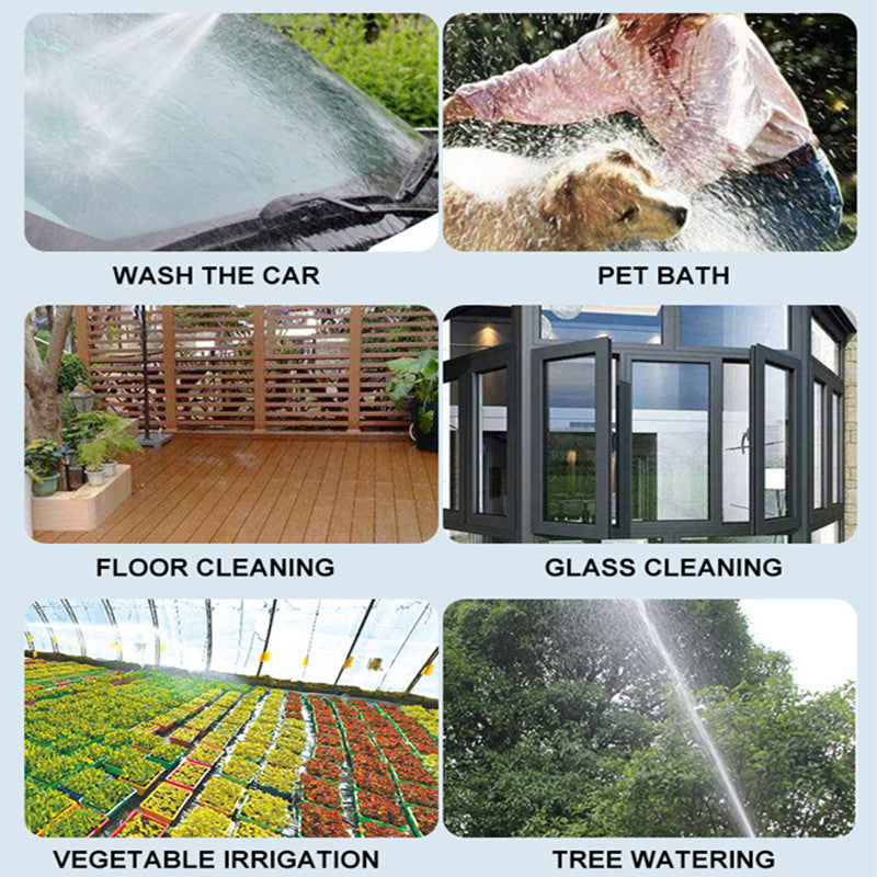 TurboWasher | High-Pressure Attachment for Garden Hoses with 360° Spray