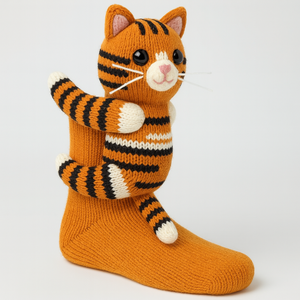 Cozy Animal Knitted Socks Plush Winter Slipper Socks