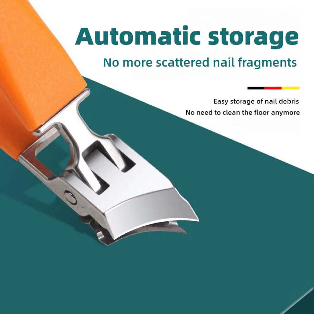 Powerful Nail Clippers for Thick Nails – Ergonomic Design with Anti-Splash Protection for Seniors