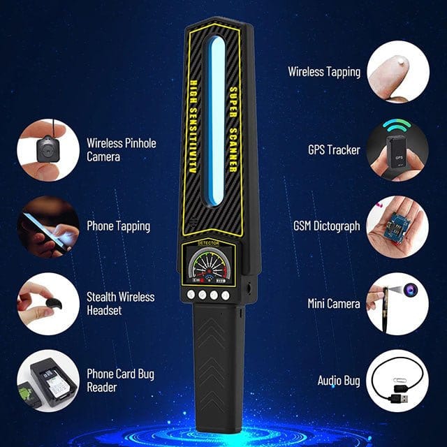 GPS Tracker Detector #2025 – Advanced bug detector for hidden cameras and trackers