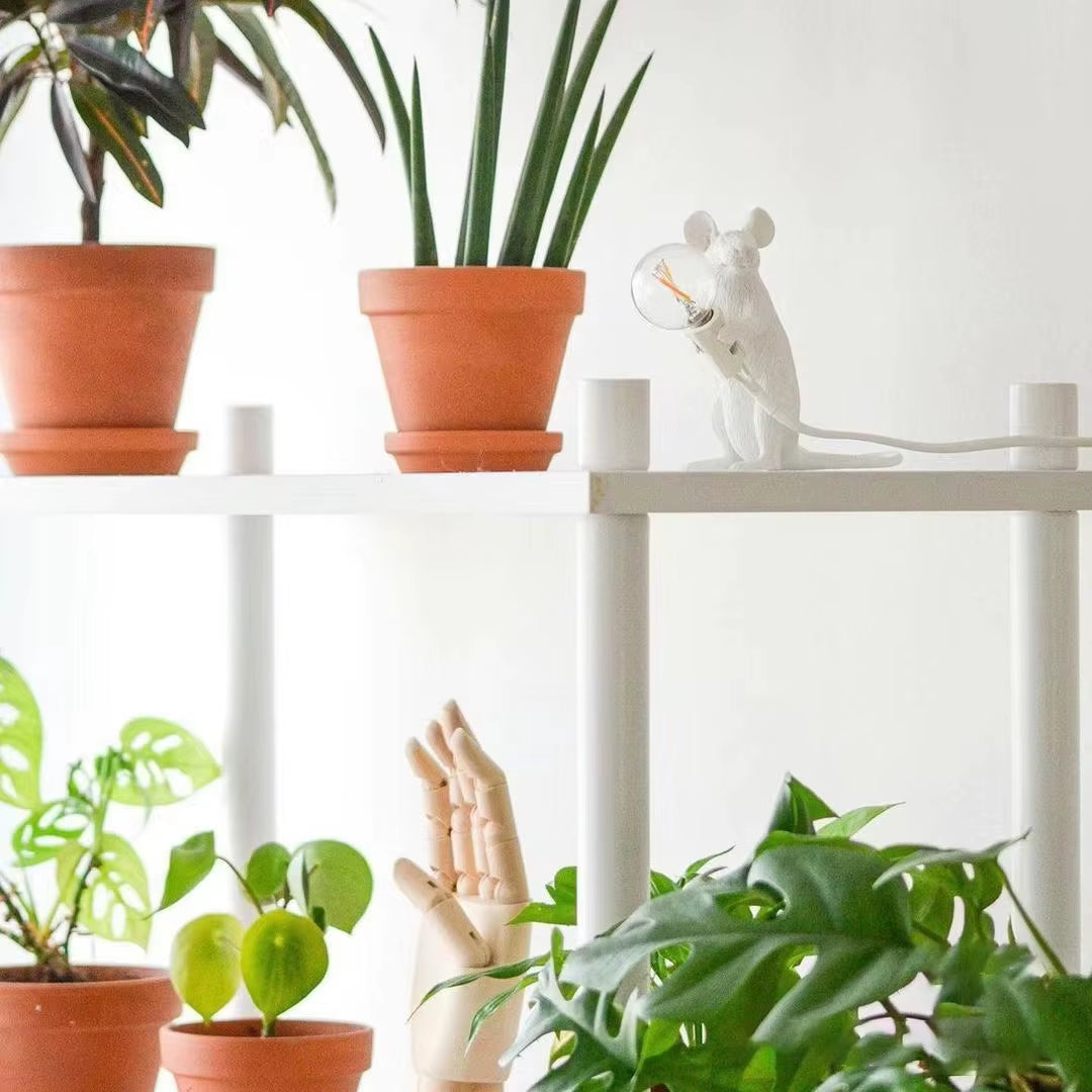 Doctor Mousey – Original Designer Mouse Lamp for Tabletop or Shelf