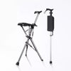 2-in-1 Folding Cane Chair – Lightweight Aluminum Walking Stick with Built-In Seat for Seniors & Outdoor Use