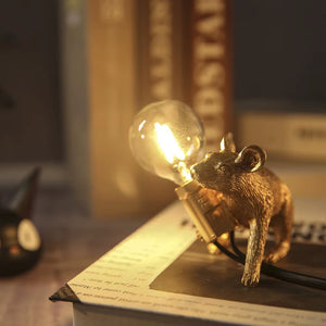 Doctor Mousey – Original Designer Mouse Lamp for Tabletop or Shelf