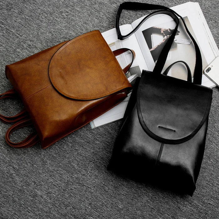 LuxeLeather – Trendy Leather Backpack for Women | Stylish, Versatile & Sustainable Design