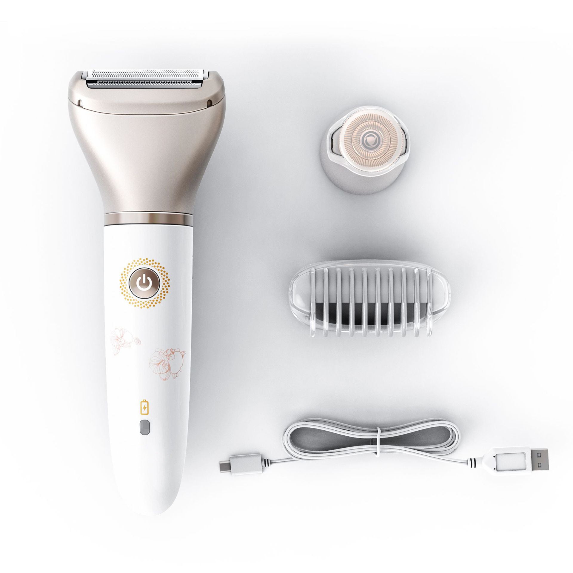 Electric Lady Shaver | Dual Head Wet Dry Rechargeable