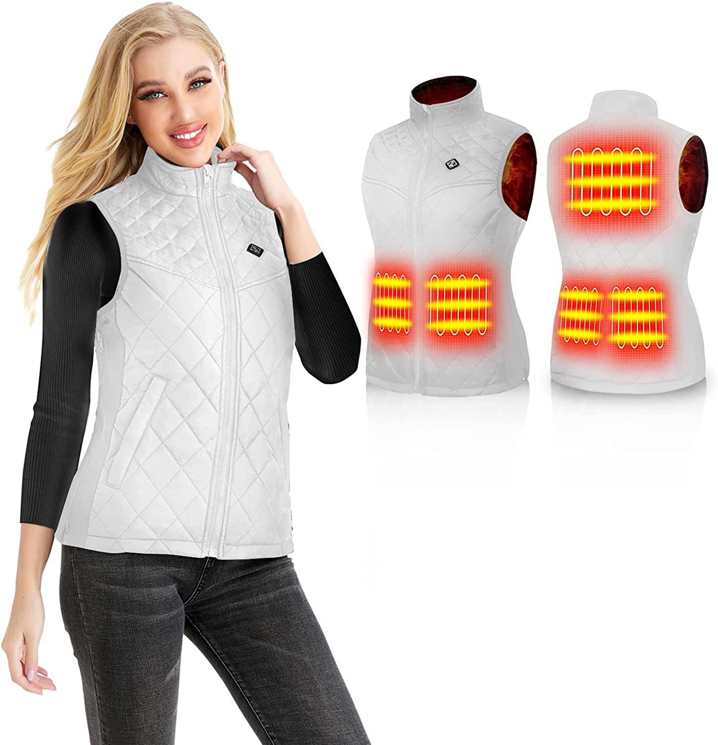 Women's Heated Gilet Electric Heated Vest for Outdoor Use