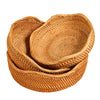 BreezeWeave Hand-Woven Rattan Basket