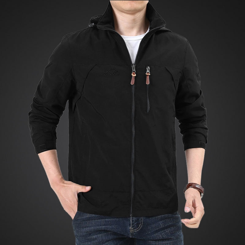 Waterproof and windproof men's jacket - Arvid