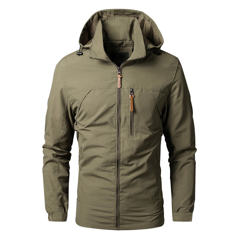Waterproof and windproof men's jacket - Arvid