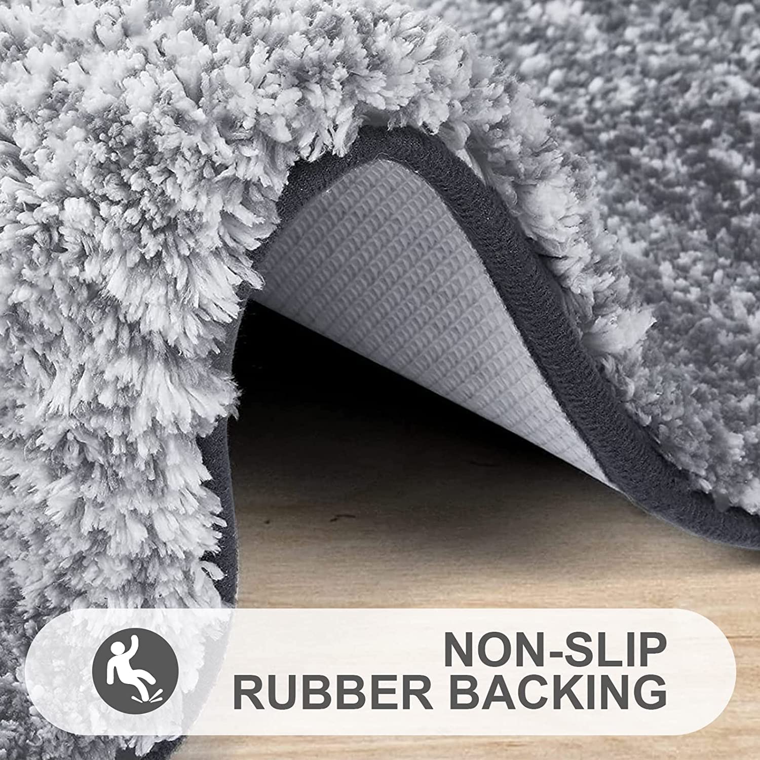 Super Absorbent Anti-Slip Bath Mat – Quick Drying Bathroom Rug for Dry Feet