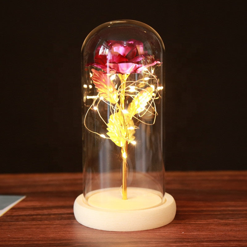 Eternal Rose Enclosed Flower Glass Elegant Gift