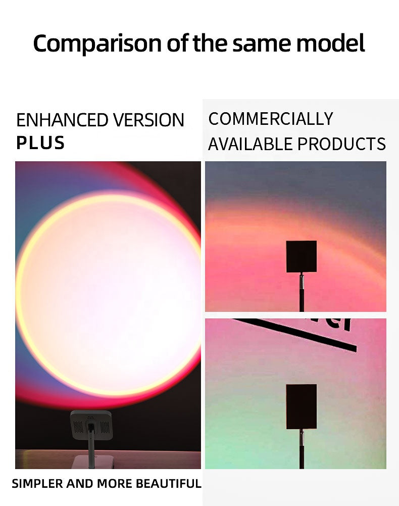 SunsetGlow – Retro Table Lamp with Elegant Sunset Design for a Warm Atmosphere