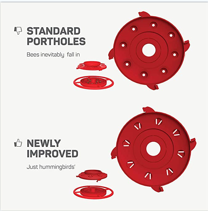 Hanging Bee Proof Hummingbird Water Feeders with Perch