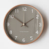 TimberGlow – Luxury Wall Clock made of Wood and Glass with Minimalist Design for a Timeless Look