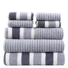 VeluSoft – Luxe 8-Piece Bath Towel Set of Soft Coral Fleece for Ultimate Comfort