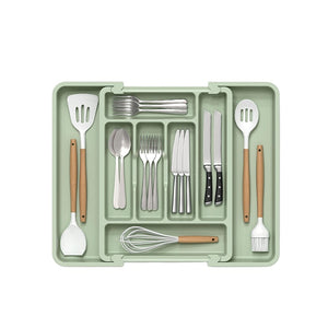 Extra Large Expandable Silverware Organizer BPA Free Cutlery