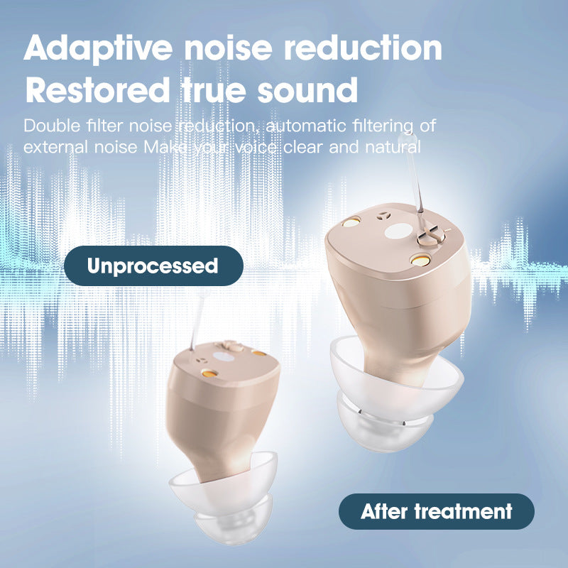 Digital In-Ear Hearing Aids | Tinnitus Relief Sound Therapy | Rechargeable, Noise Reduction