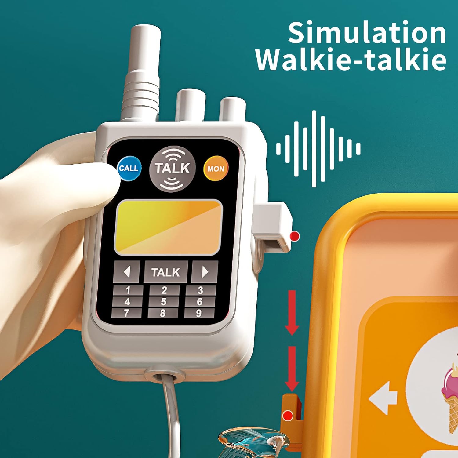 Cash Register Toy with Role-Play Features, Built-in Calculator, Mobile Payment, Safe for Ages 3+