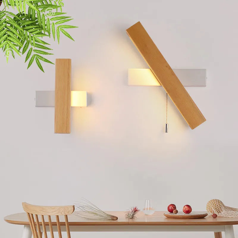 LumiHout – Luxury Wall Lamp with Rotatable LED Lighting