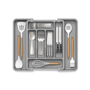 Extra Large Expandable Silverware Organizer BPA Free Cutlery