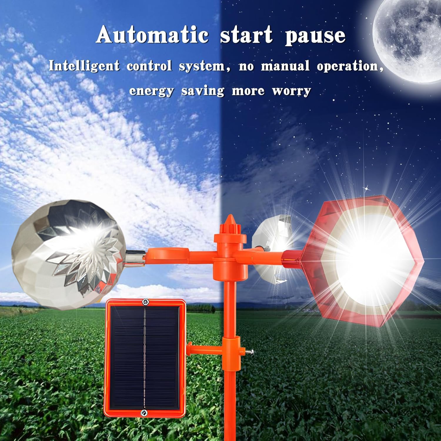 SkySpin | 360-Degree Reflective Solar-Powered Bird Repeller