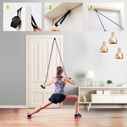 11 Piece Resistance Bands Set – Fitness Workout & Stretch Kit