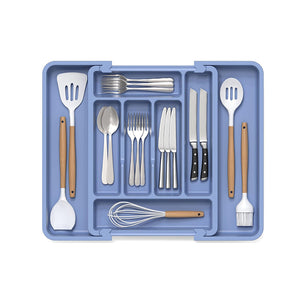 Extra Large Expandable Silverware Organizer BPA Free Cutlery