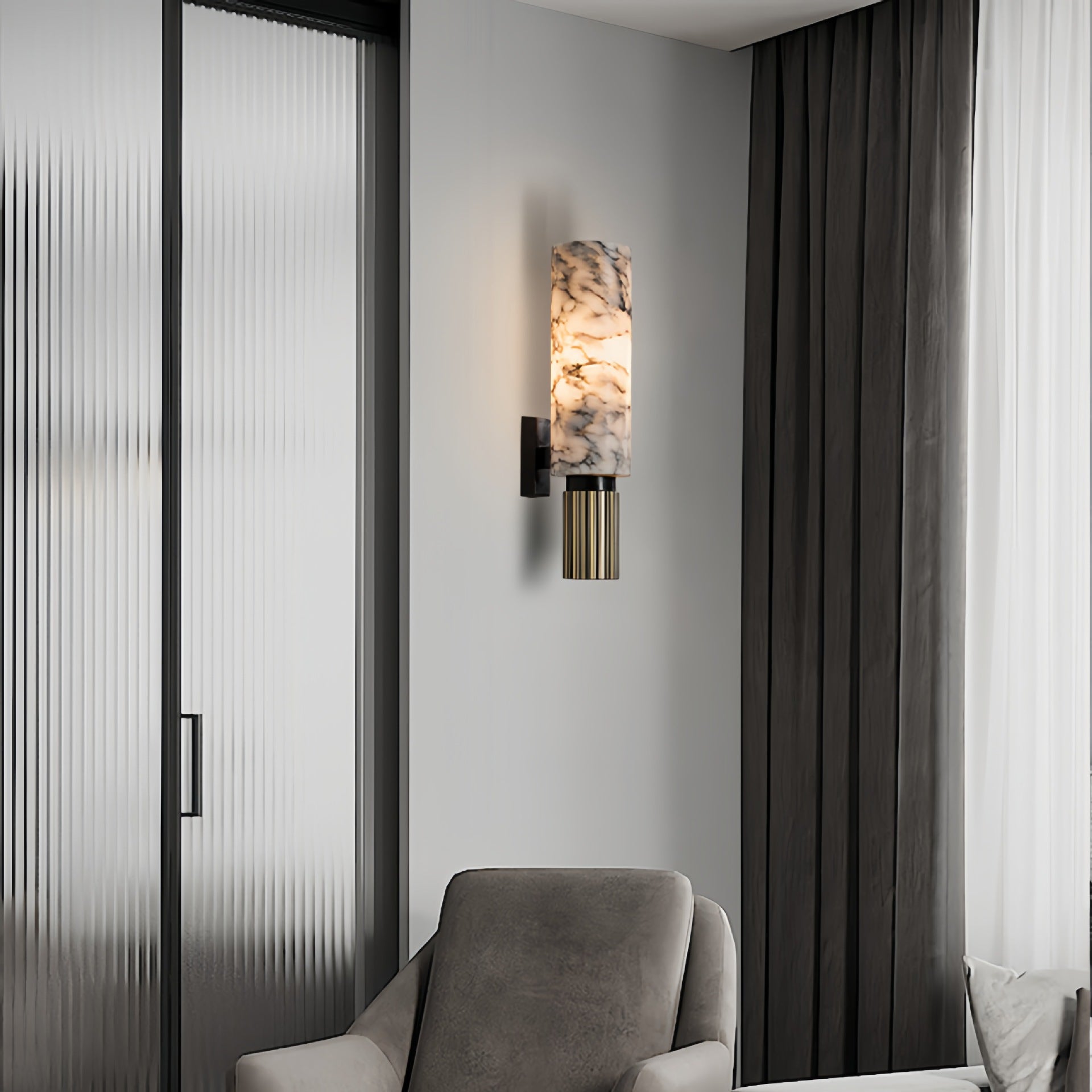 Elegant Marble Wall Light – Luxurious Durable Soothing
