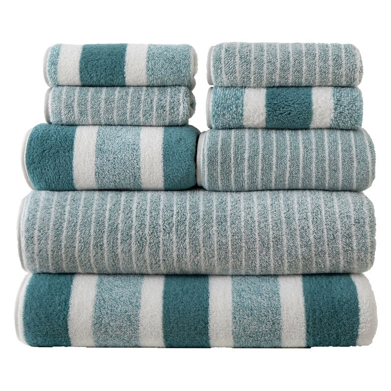 VeluSoft – Luxe 8-Piece Bath Towel Set of Soft Coral Fleece for Ultimate Comfort
