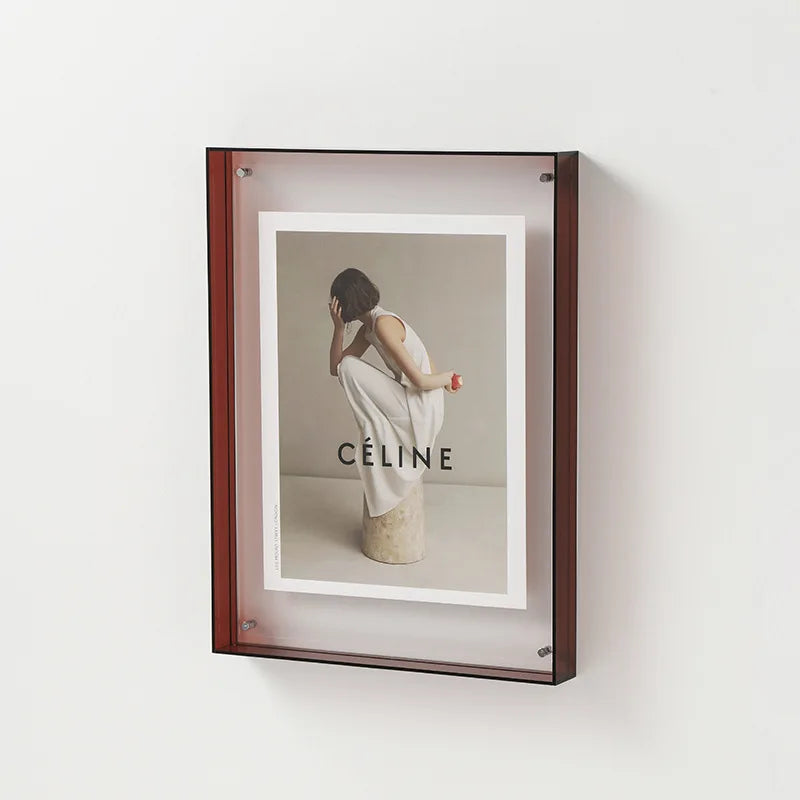 Vibrant Acrylic Display Frame – Contemporary Coloured Picture Holder