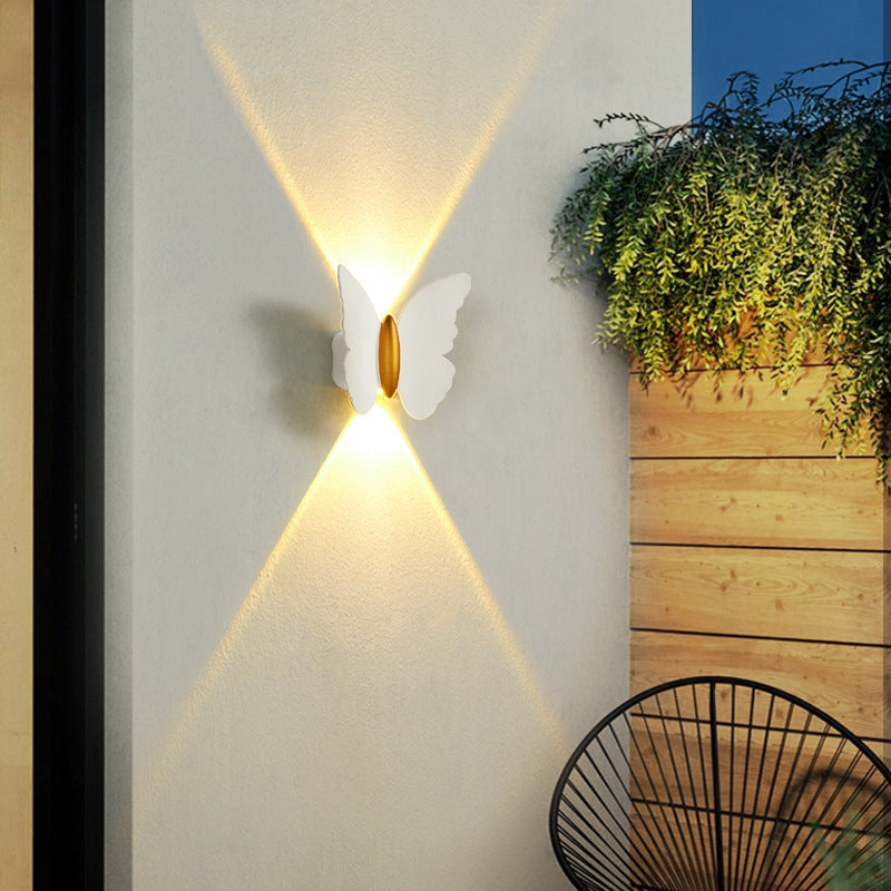 Butterfly Outdoor Wall Lamp – Nature-Inspired LED Light for Modern Elegance