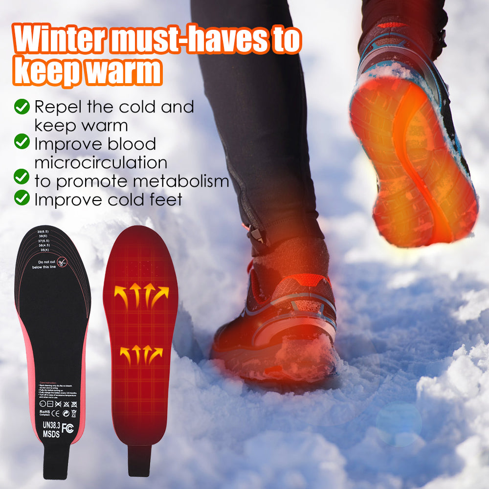 Wireless Heated Shoe Insoles Rechargeable Foot Warmers