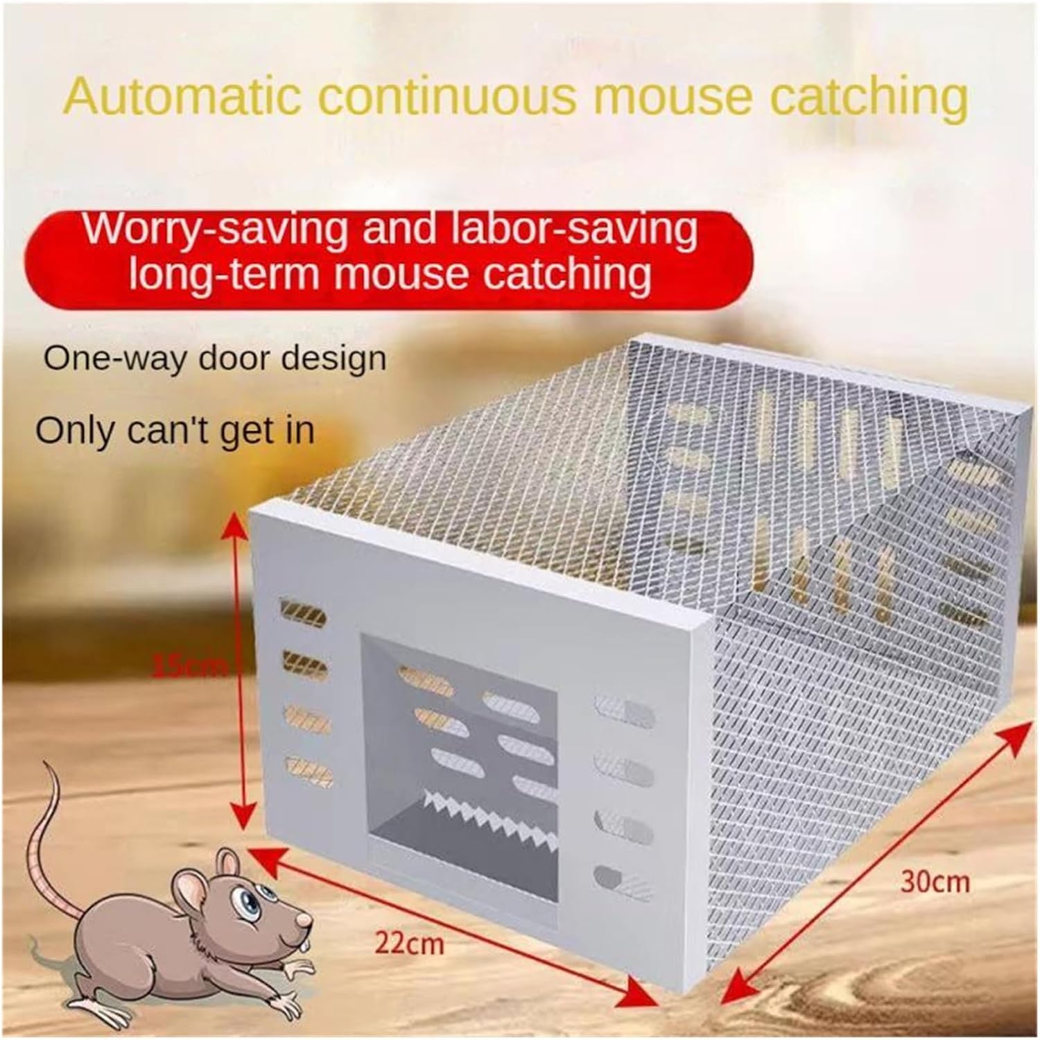 Humane Mouse Trap for Safe & Effective Pest Control – Reusable Large Capacity